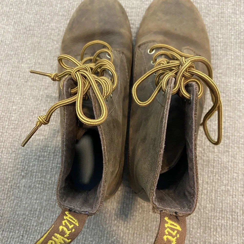 Dr. Martens Brown Leather Lace-Up Boots